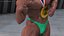 Champion Afro American Bodybuilder Man Rigged for Maya