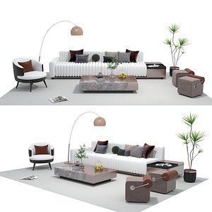 3D Fabric sofa set 17