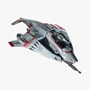 3D space fighter model