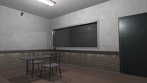 vr interrogation room - 3D model