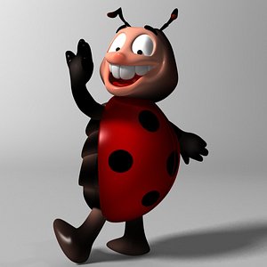 Cartoon Ladybug RIGGED