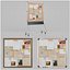 Compact Square Corkboard Trio - Customizable Pin Board Set