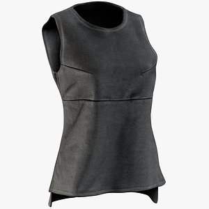 realistic women s vest 3D