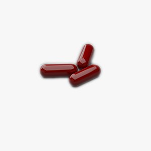 Realistic Supplement Capsule 3D Model - Medicine Pill - Pharmaceutical Hard Capsule - Product Render 3D model