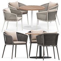 KNOT ARMCHAIR by JANUS and STEM 003 table