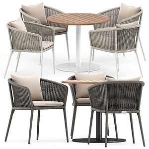 KNOT ARMCHAIR by JANUS and STEM 003 table