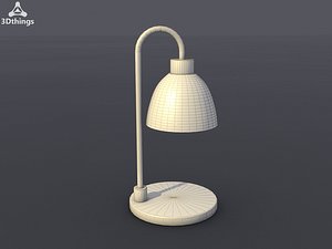 table lamp modern nickel-matt with white opaque glass shade