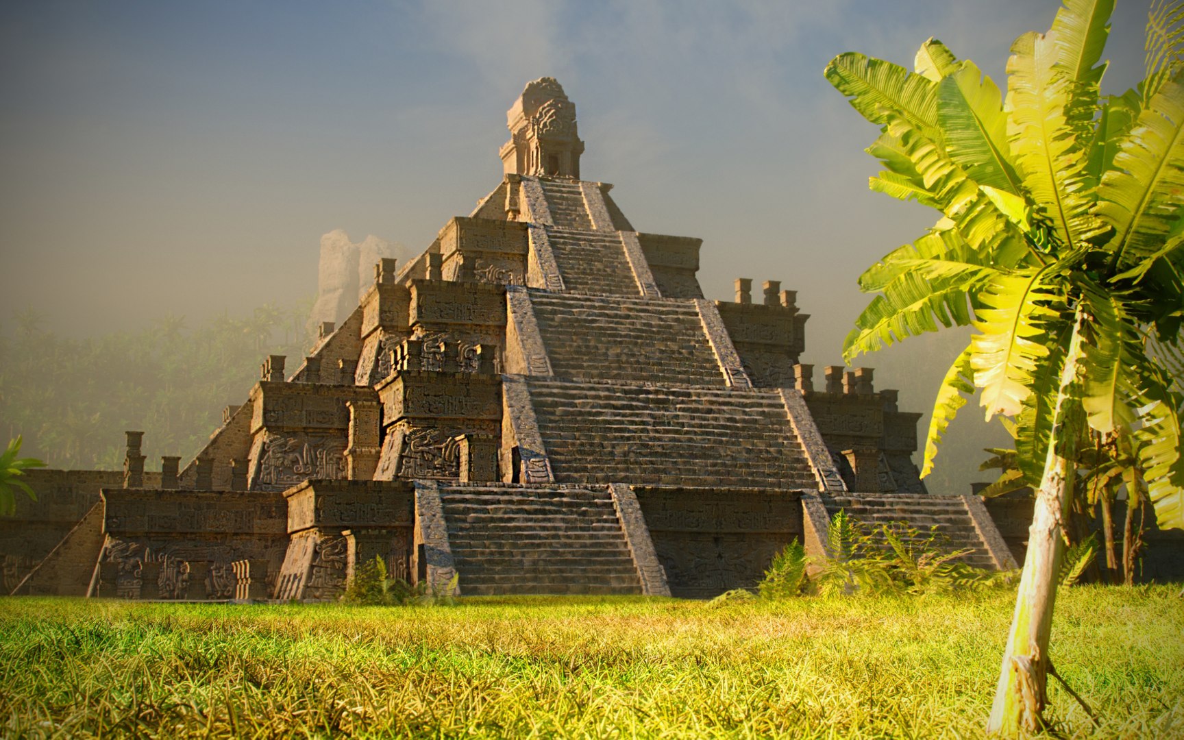 3D Temple Lost Civilization Model - TurboSquid 1554148