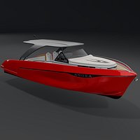 Ardea A36 yacht 3D Rendering PBR