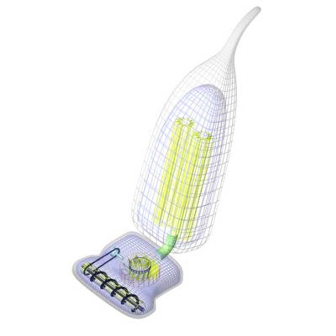 3d Model Of Upright Vacuum Cleaner