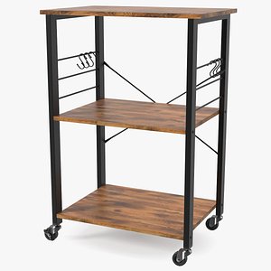 Drew Wood Kitchen Cart(1)