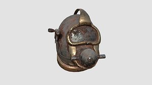 3D Diving Helmet B 10 Destroyed - Character Design Fashion