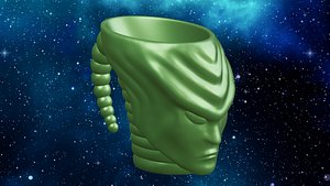 3d Print Alien Head Mug 3D model
