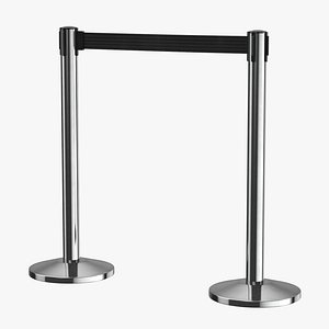 Airport Stanchions Metal Short
