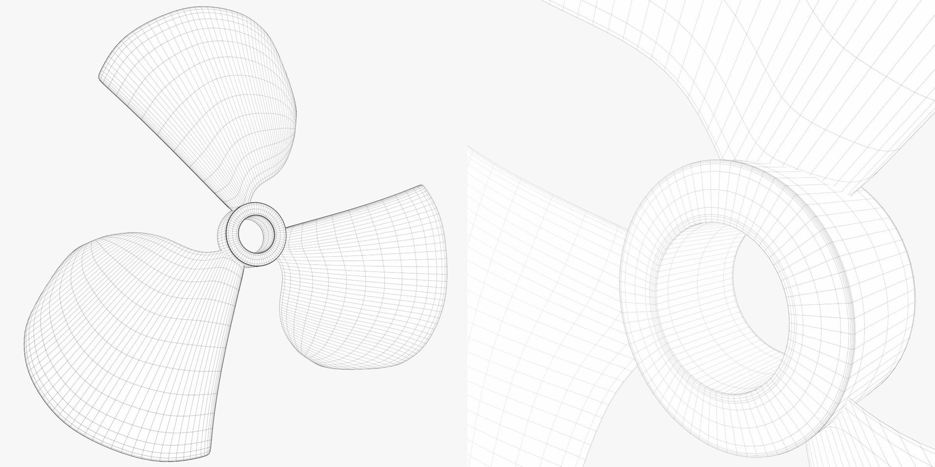 3D Three Blades Propeller Fan - TurboSquid 1754608