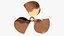 3D Three blades propeller fan