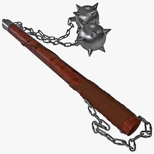 Ball and Chain Flail 3D Model
