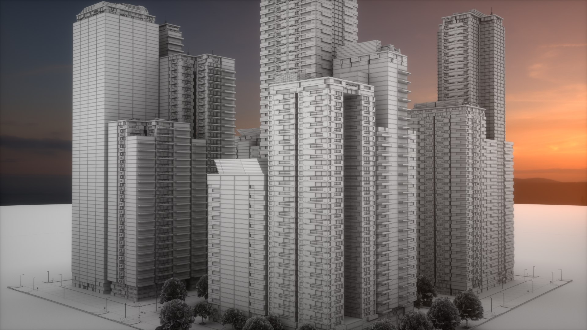 3D City Block Type B08 - TurboSquid 2092338