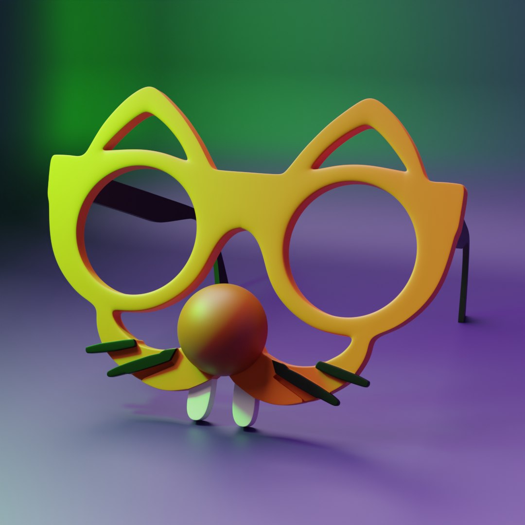 Cat Glass 3D Model - TurboSquid 2181574