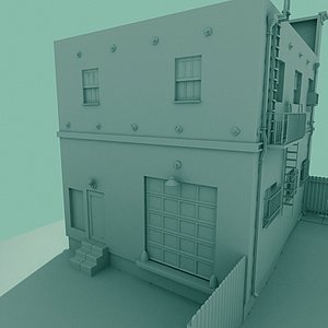 architectural building old town 3d model