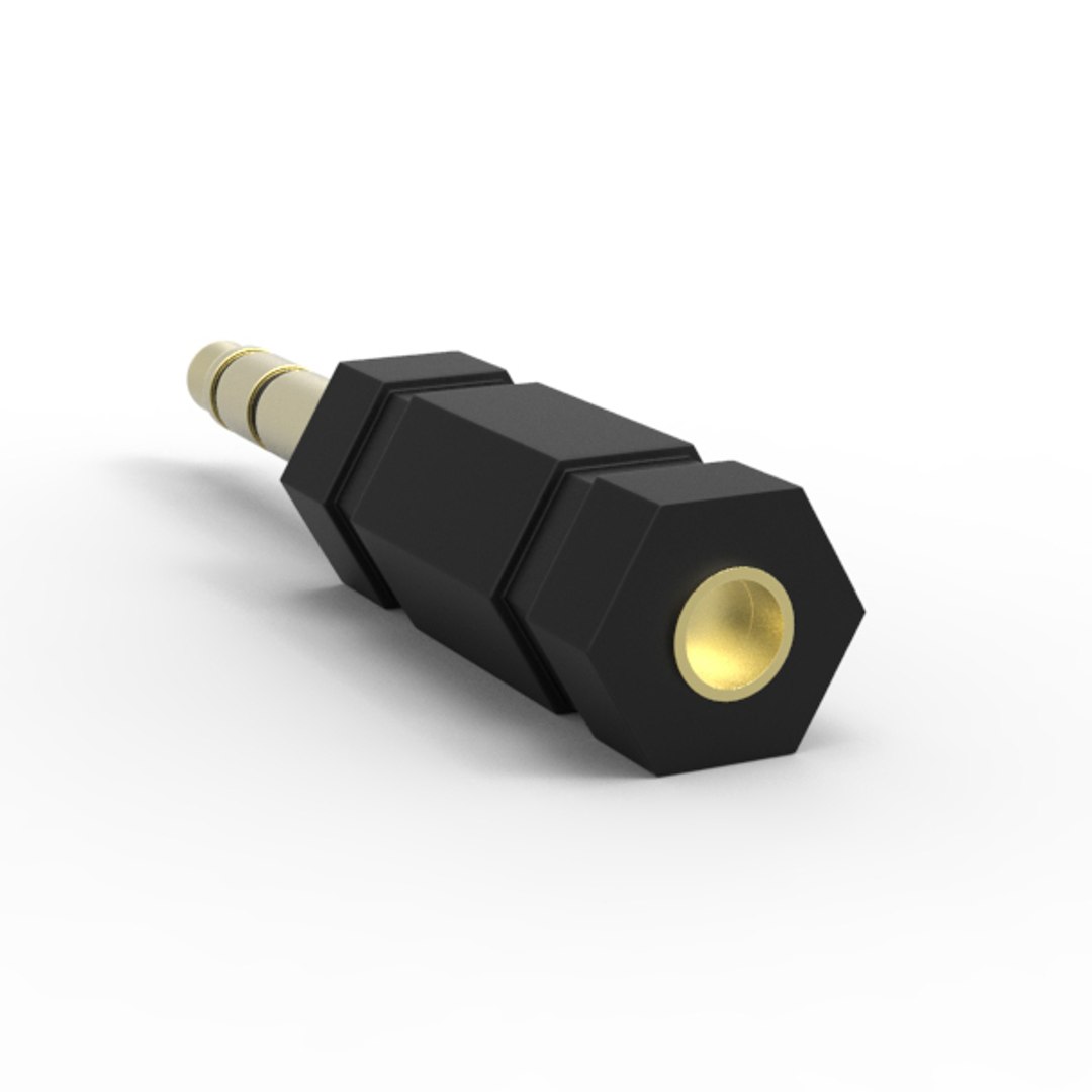 3d Jack Connector Model