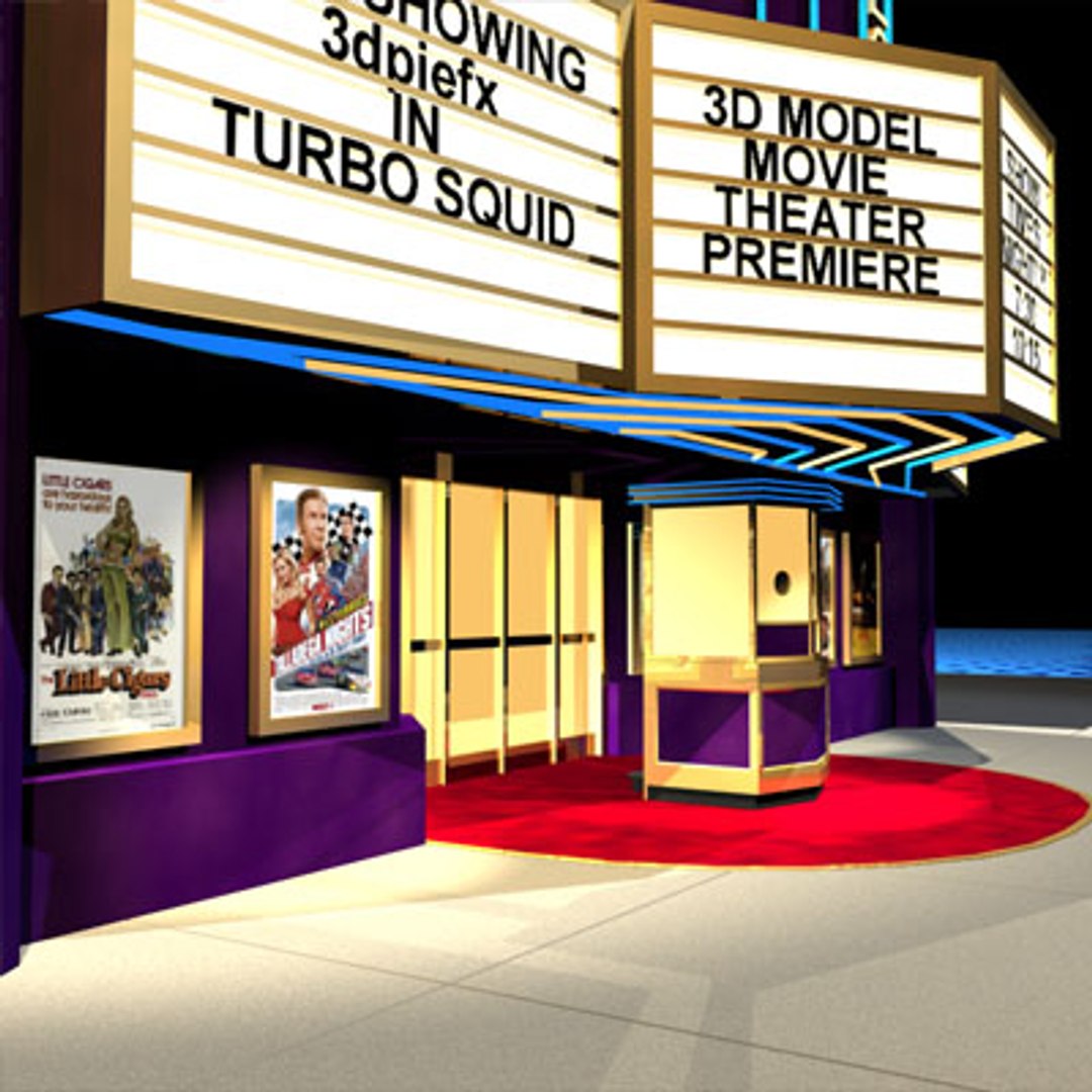 3ds Max Movies Theater 01 Art Deco