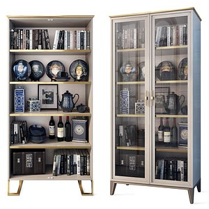 Cabinet showcase hinged Palmari Dana 3D