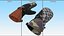 Snow Skiing Mens Waterproof Mittens Camo