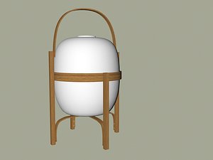 lantern bamboo 3d model