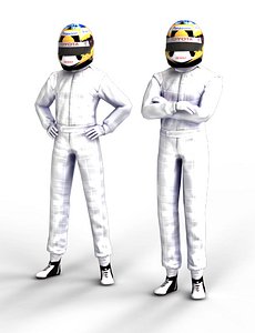 F1 Driver -white
