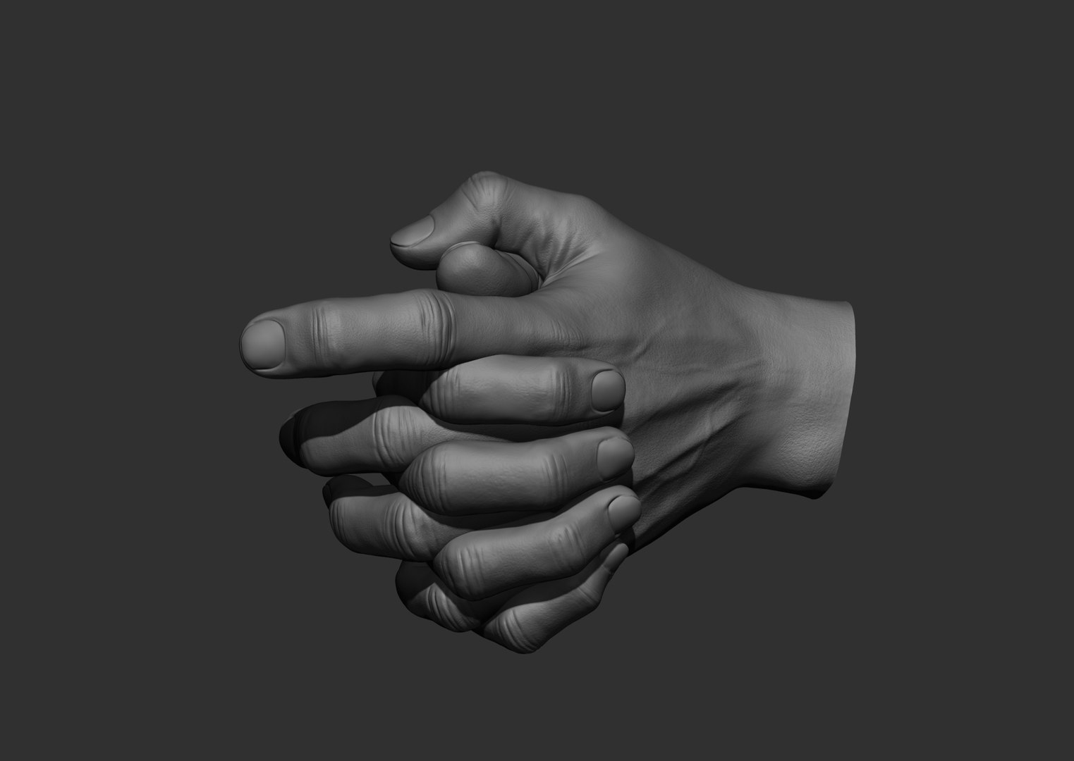 3D file Male Hand Sculpt in 2 poses・3D print design to download