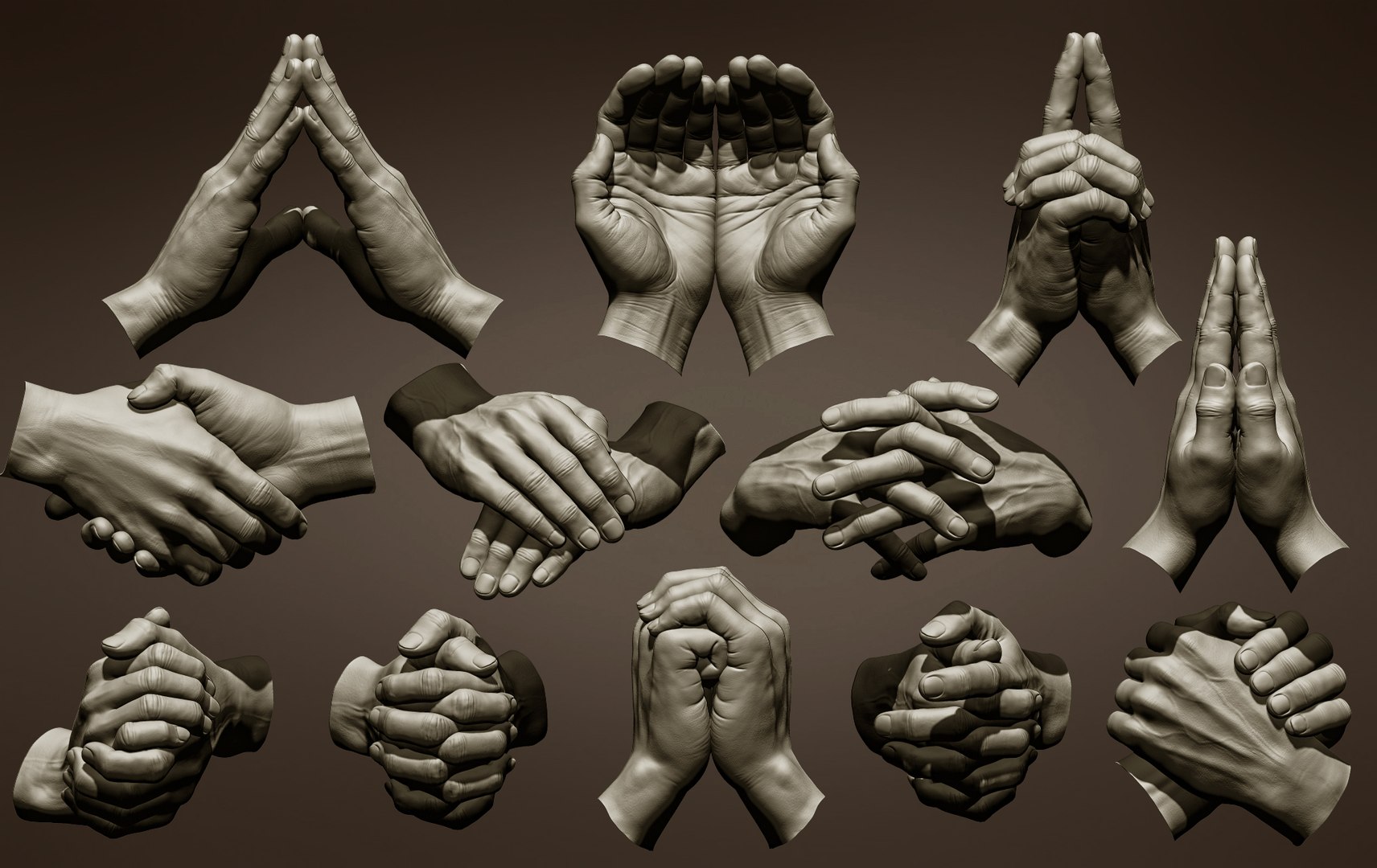 Top: Various hand poses supported by our forward kinematics model.... |  Download Scientific Diagram