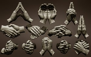 Male hand poses