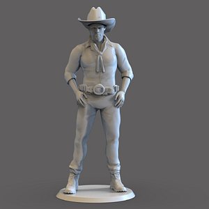 Cowboy Sculpture model