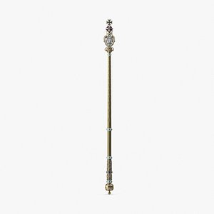 3d max queen s sceptre