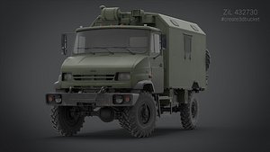 3d transport truck model