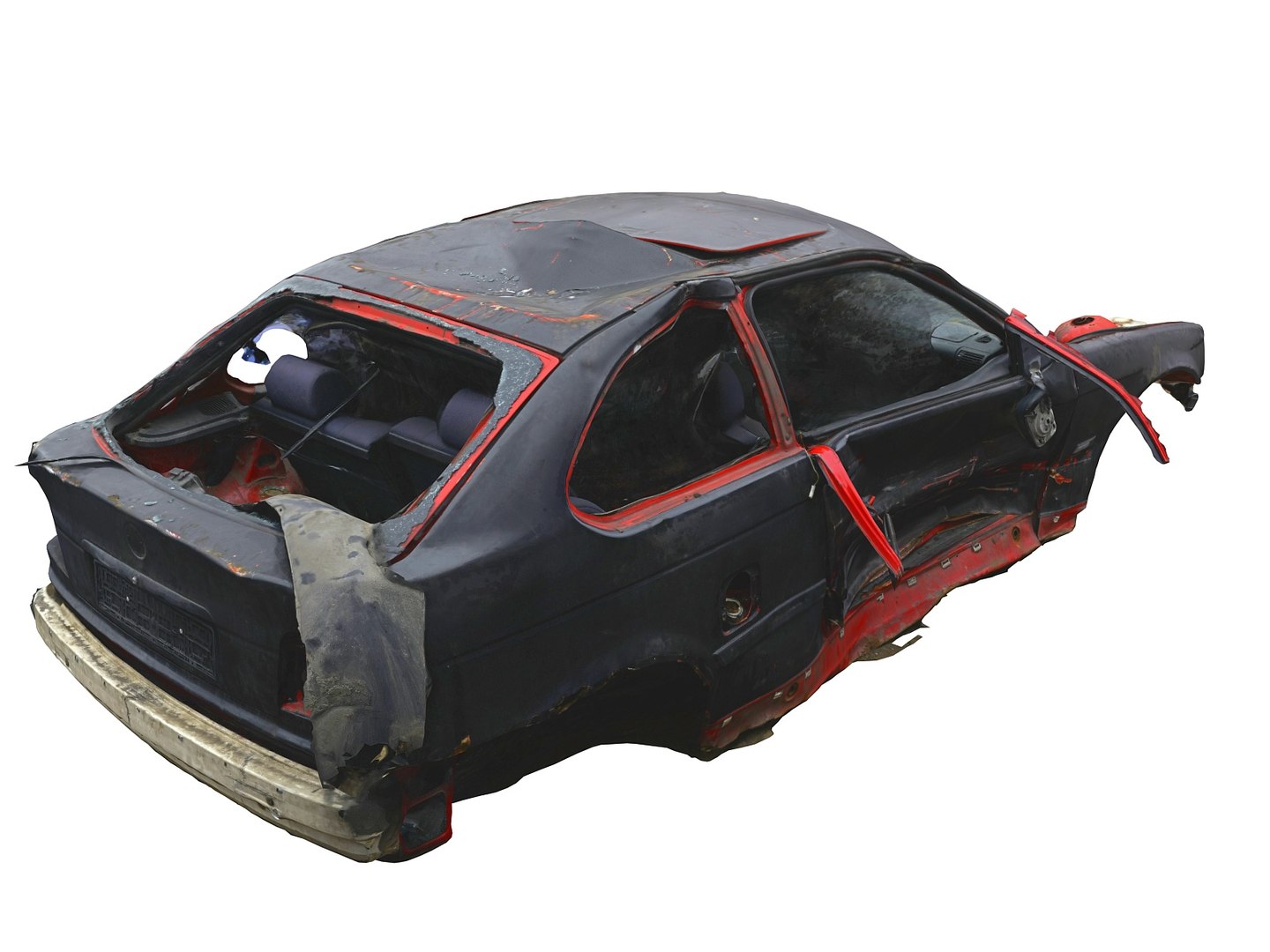 3D Car Wreck 16k Model - TurboSquid 1391165