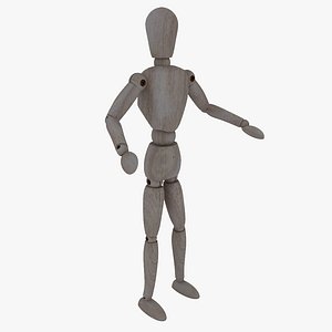 3d model rigged ists mannequin