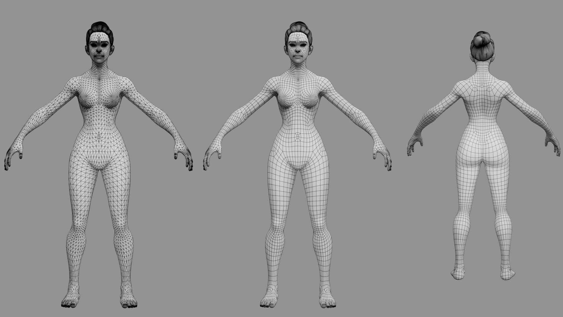 Free Game And Animation Ready Base Mesh Model - TurboSquid 2285770