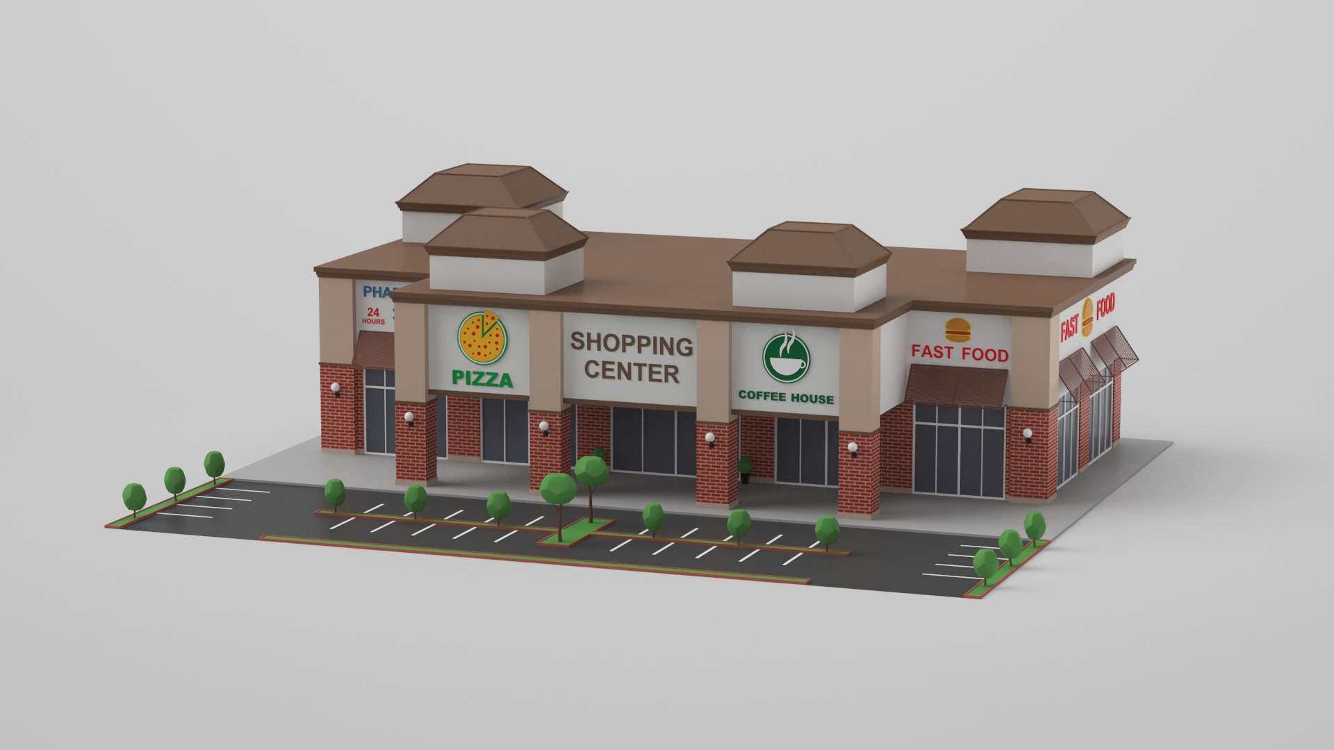 Low Poly Buildings Collection 8 3D model https://p.turbosquid.com/ts-thumb/go/2WdOHp/pl/cartoonstripmall/jpg/1663772965/1920x1080/turn_fit_q99/6293d49c328e5224adba47e22655afee6bf85da1/cartoonstripmall-1.jpg