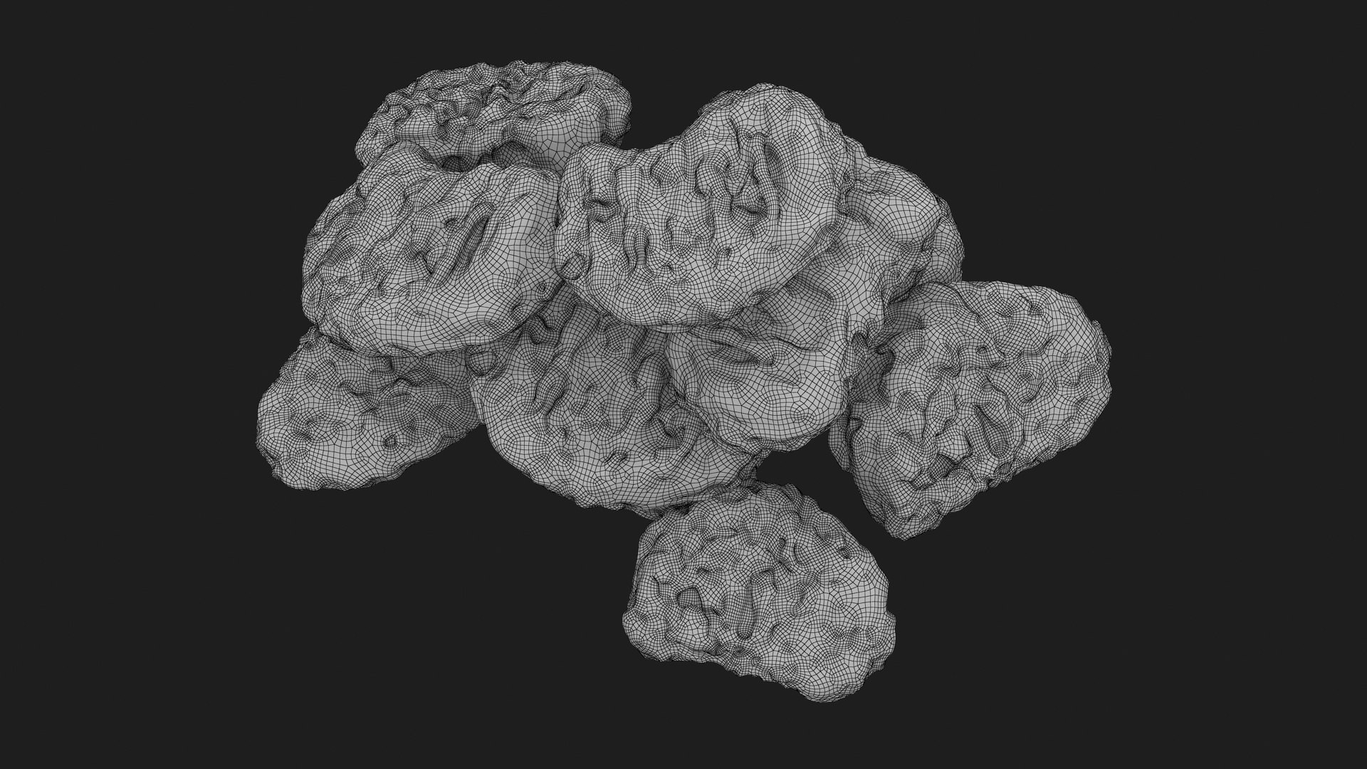 3D Chicken Nuggets 01 Pile - TurboSquid 2189902