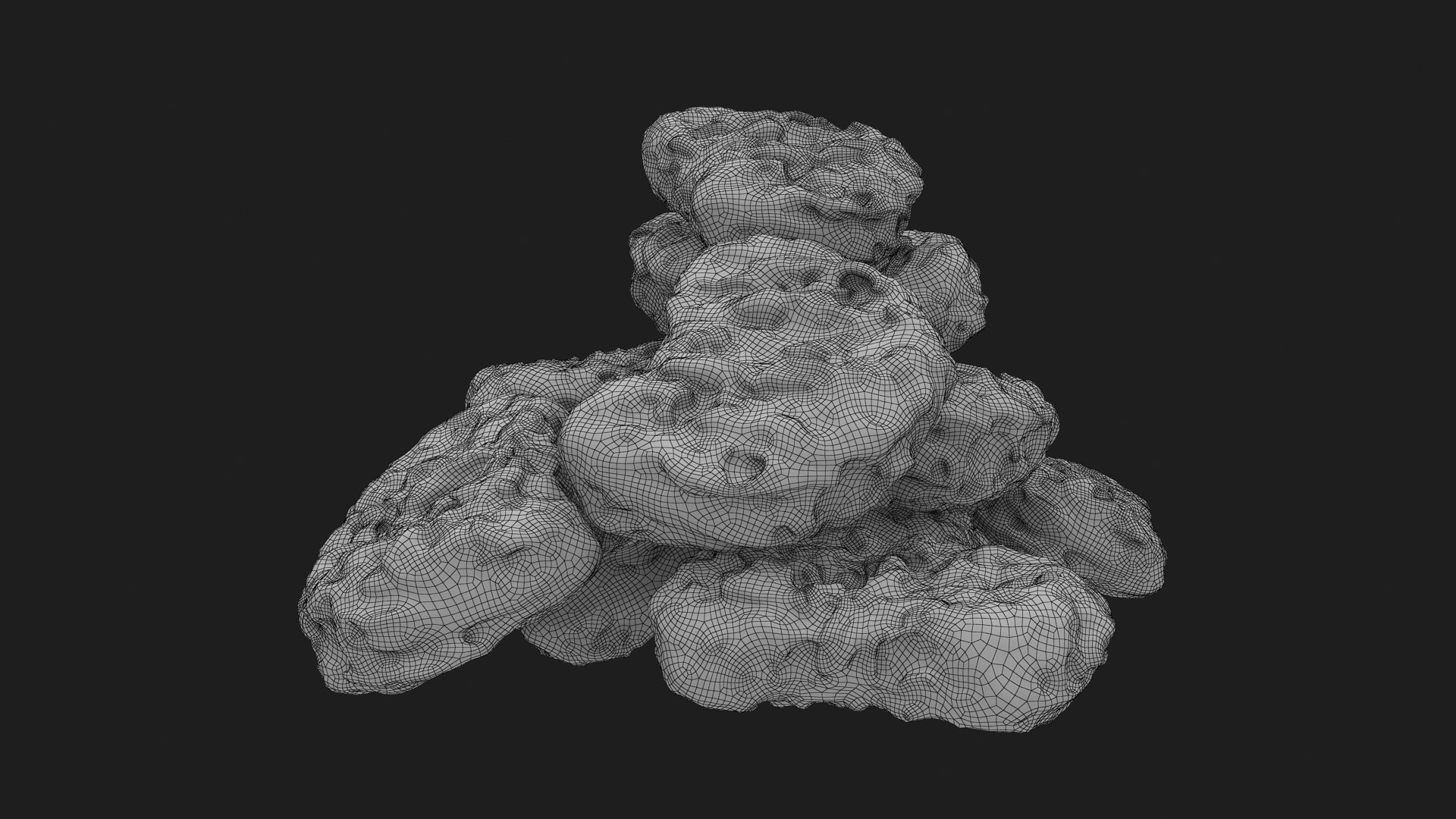 3D Chicken Nuggets 01 Pile - TurboSquid 2189902