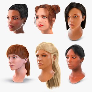 Estilo de cabelo 3D para menina V94 Modelo 3D - TurboSquid 1807102