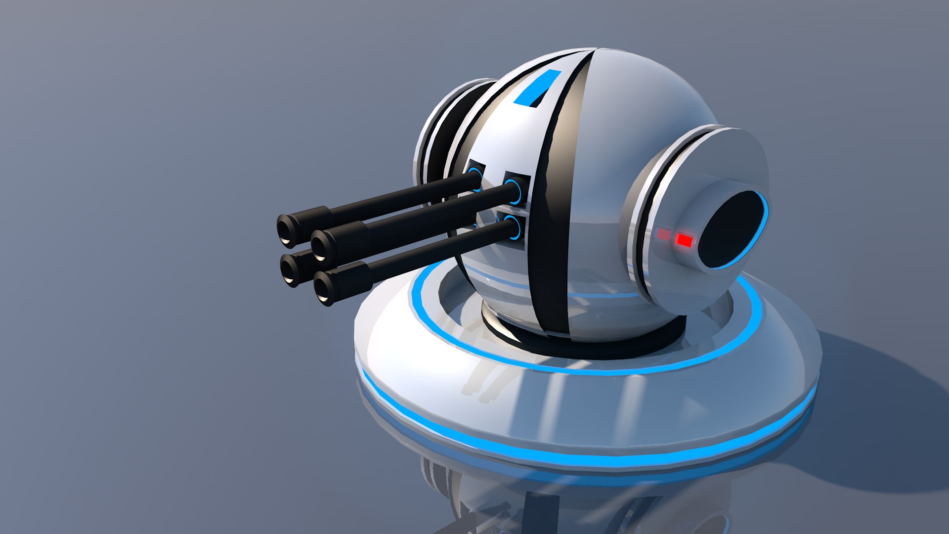 Sci Fi Robotic Machine Gun 3D Model - TurboSquid 1776627