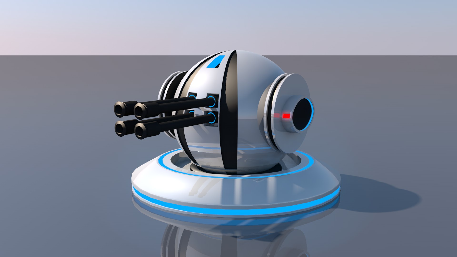 Sci Fi Robotic Machine Gun 3D Model - TurboSquid 1776627