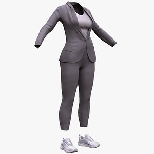 Womens Business Suit 3D model
