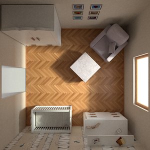 baby room interior model