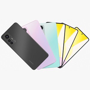 3D Xiaomi 12 Lite All Colors model