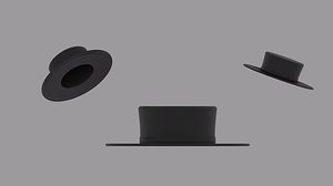 Plague Doctor Hat 3D model