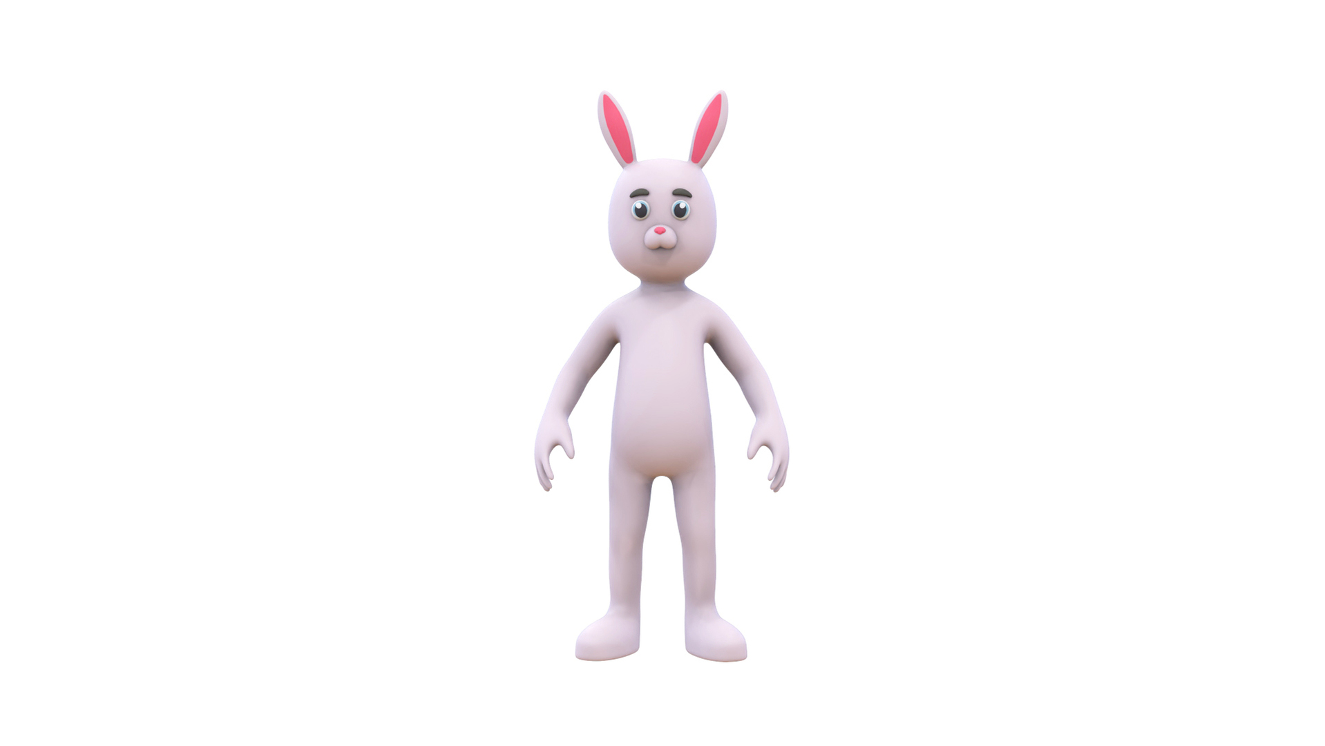Cartoon Rabbit Bunny Rigged 3D Model - TurboSquid 2381380
